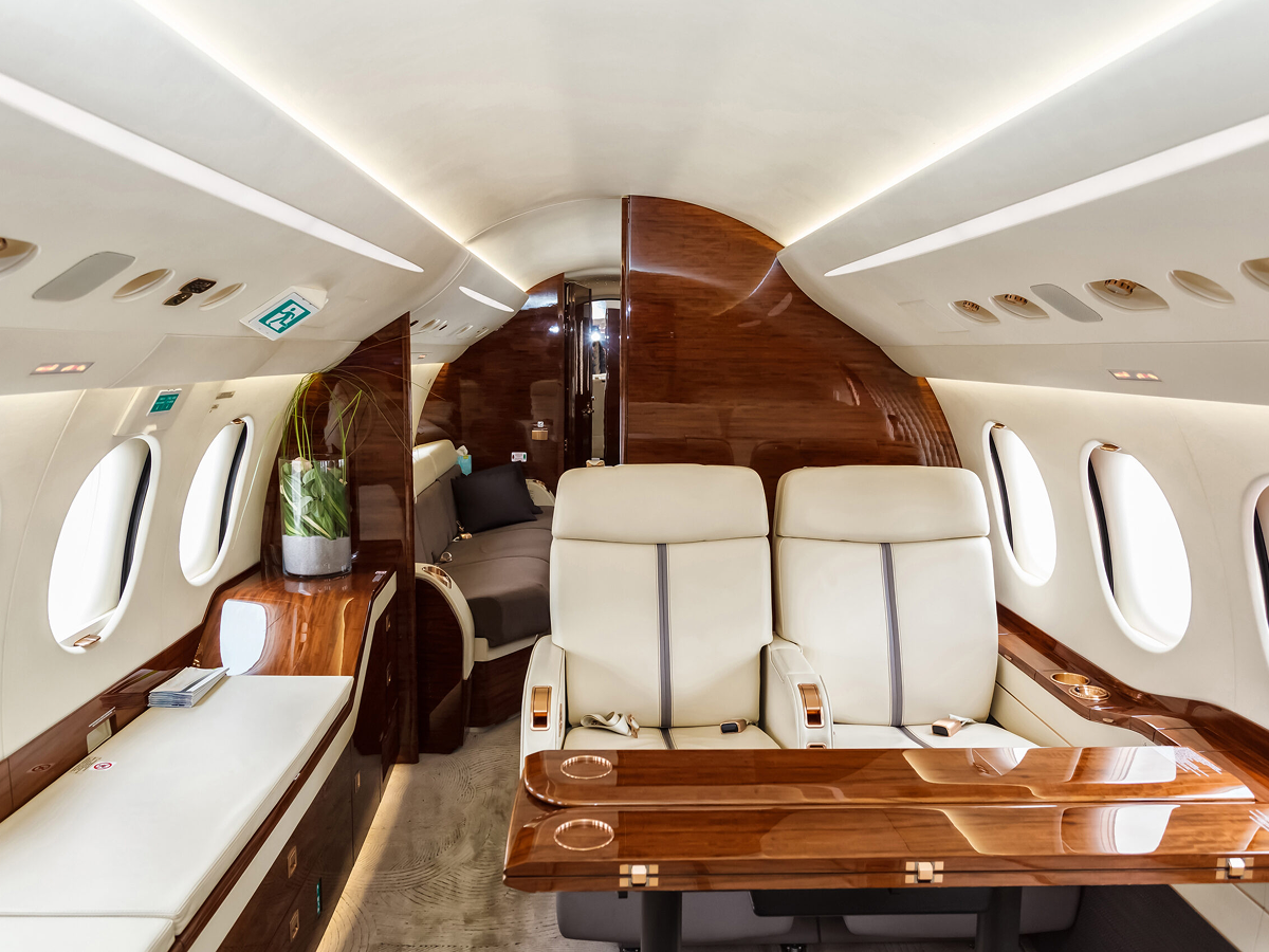 Private Jet Charter interior