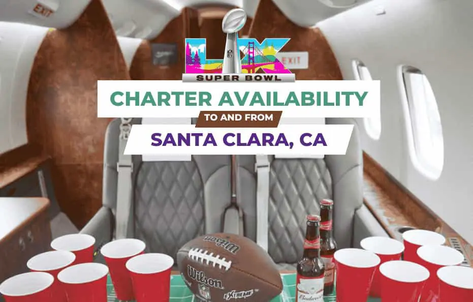 Private Jet Charter to Santa Clara, California and to San Francisco, California 2026