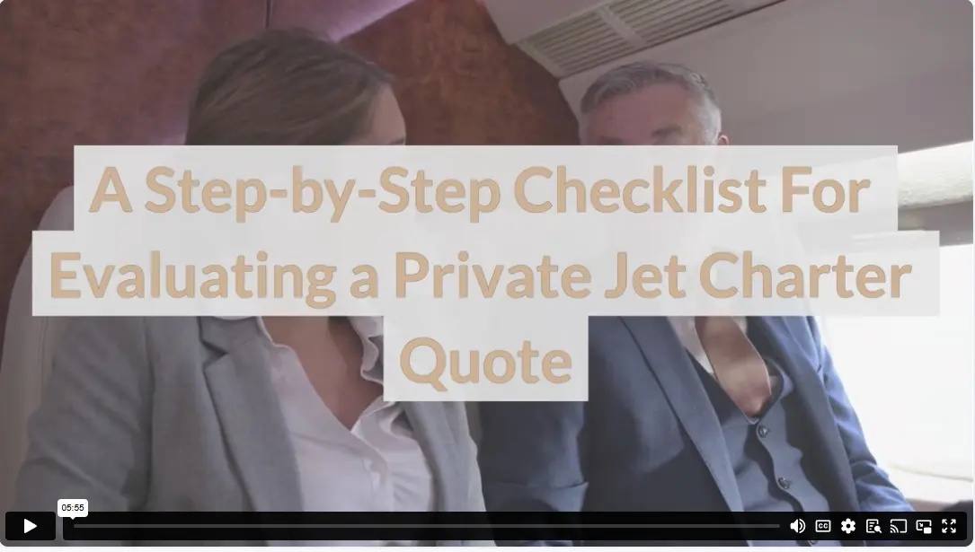 A Step-by-Step Checklist For Evaluating a Private Jet Charter Quote
