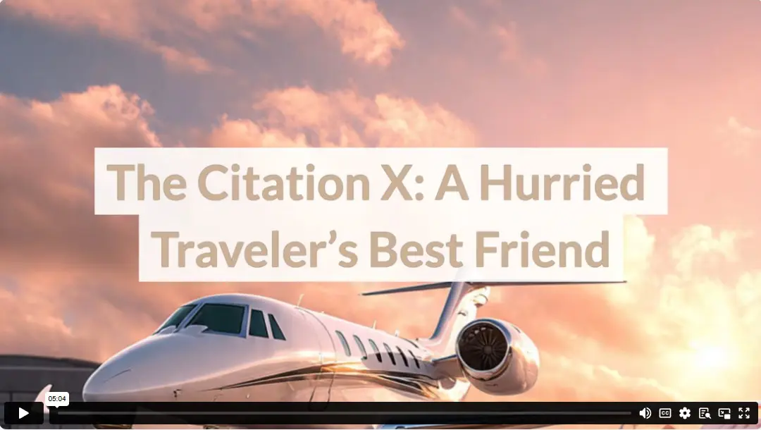 The Citation X: A Hurried Traveler’s Best Friend