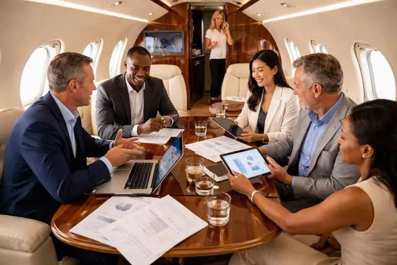 5 Tips to Maximize Large Cabin Private Jet Charters for Executive Teams