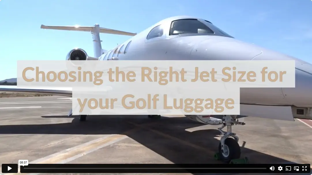 Choosing the Right Jet Size for your Golf Luggage