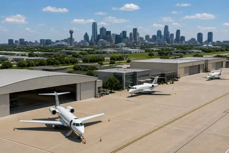 how dallas airports shape your private jet charter choice