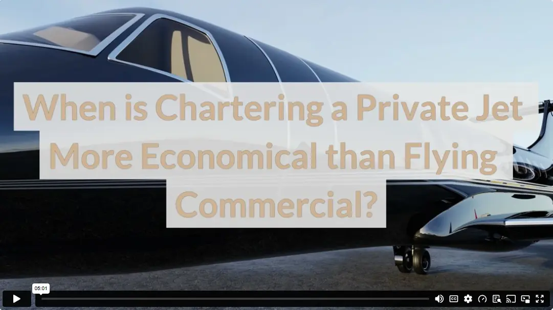 When is Chartering a Private Jet More Economical than Flying Commercial?