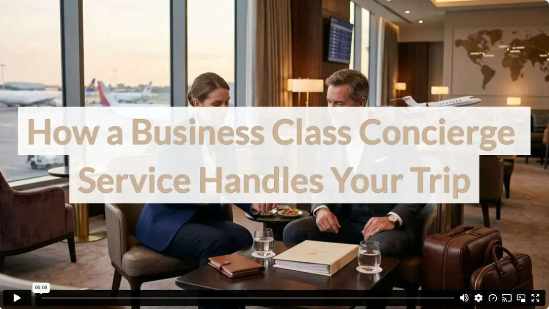 How a Business Class Concierge Service Handles Your Trip