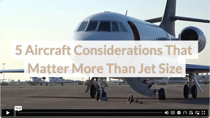 5 Aircraft Considerations That Matter More Than Jet Size
