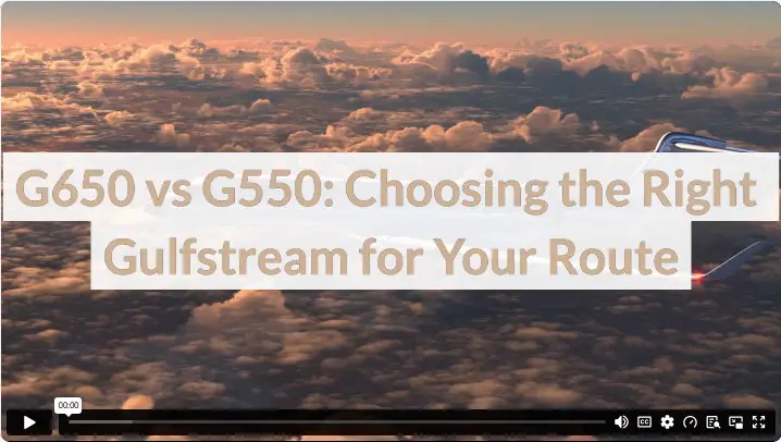 G650 vs G550: Choosing the Right Gulfstream for Your Route