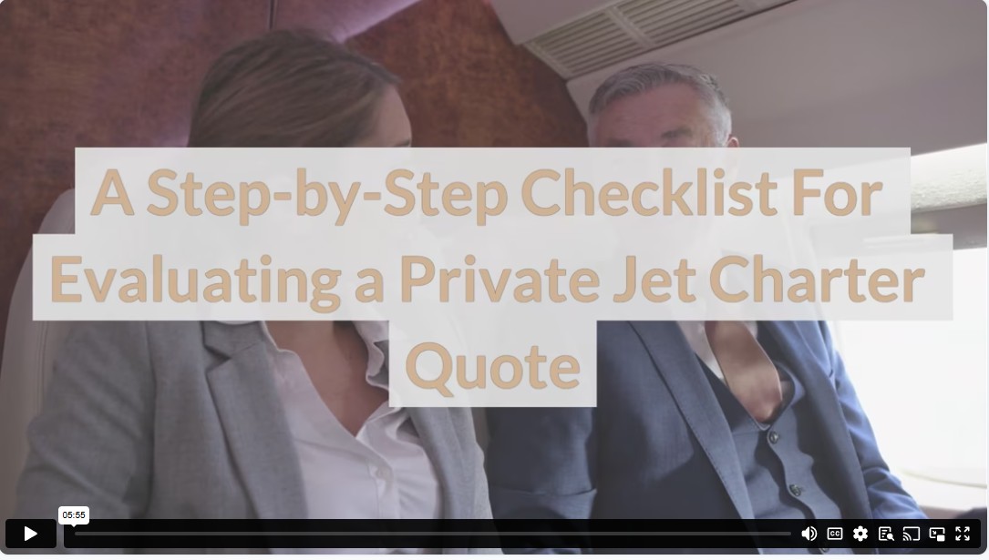 A Step-by-Step Checklist For Evaluating a Private Jet Charter Quote